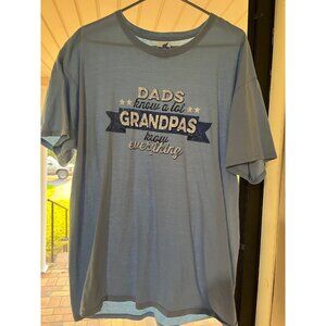 Mens T-shirt DADS KNOW A LOT GRANDPAS KNOW EVERYTHING size XL